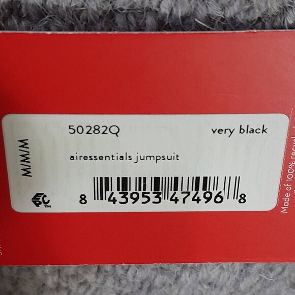 Spanx Airessentials Sleeveless Jumpsuit Medium Petite Black Wide Leg Soft Flowy - Picture 5 of 11